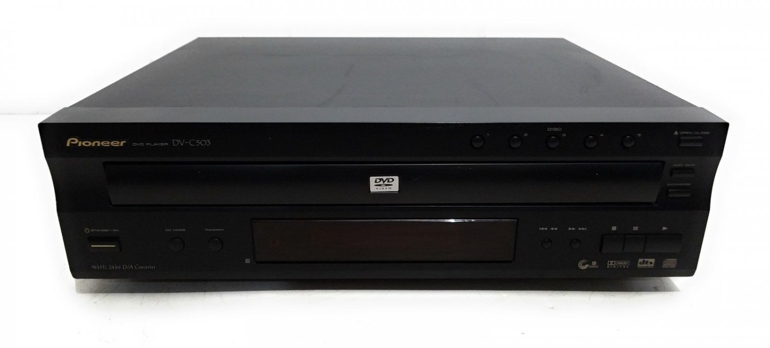 Pioneer DV-C503 DVD Video CD Audio Player 5 Disc Carousel Changer - Parts/Repair