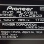 Pioneer DV-C503 DVD Video CD Audio Player 5 Disc Carousel Changer - Parts/Repair