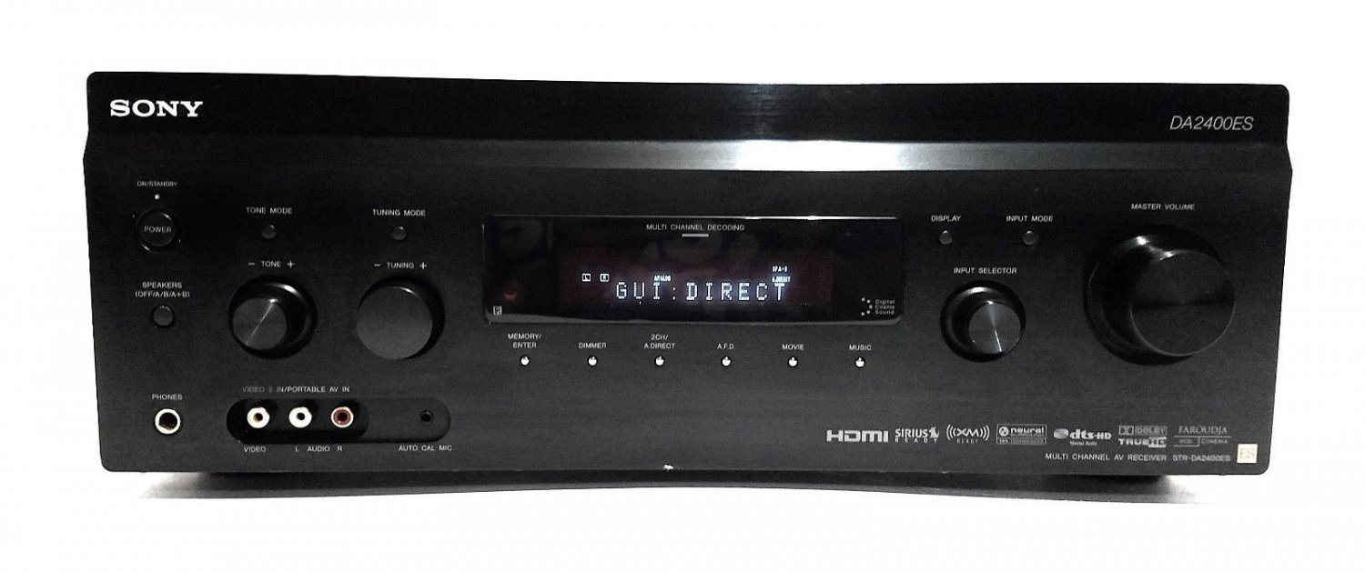 Sony STR DA2400ES 7.1 Channel 100 Watt Receiver - Please Read - Repair *