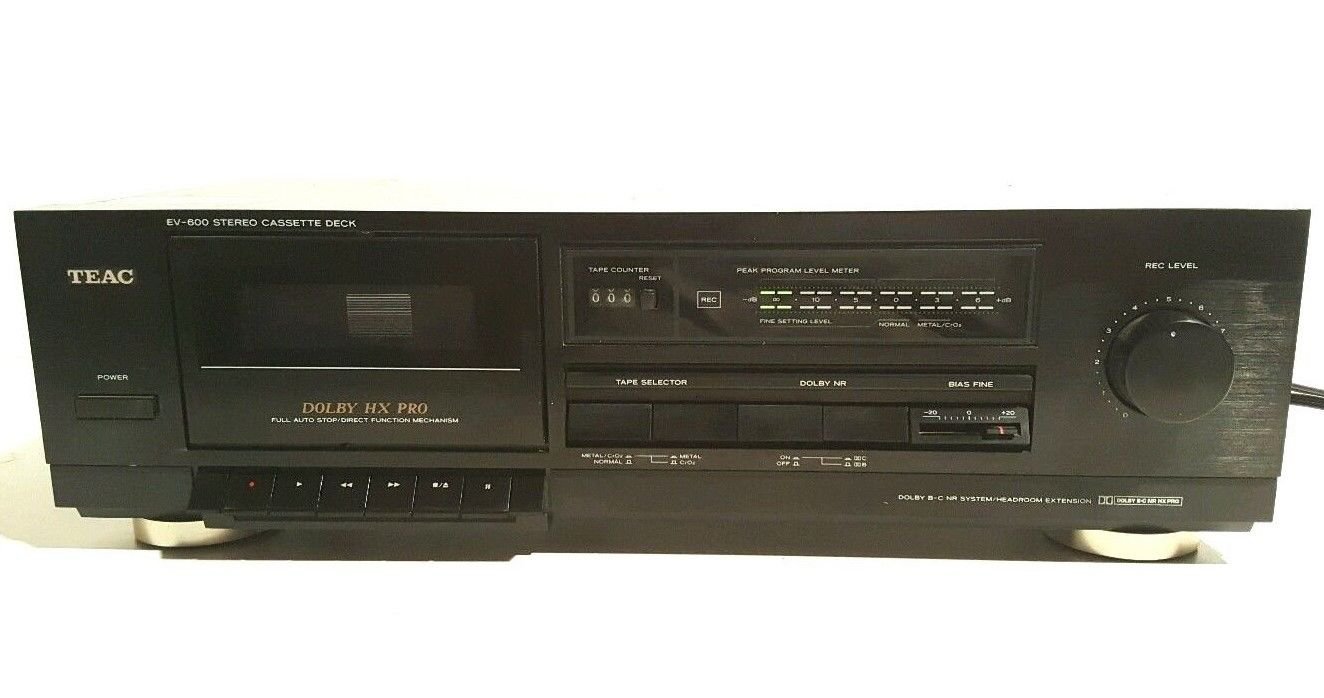 Teac EV-600 Cassette Deck Player For Parts or Repair