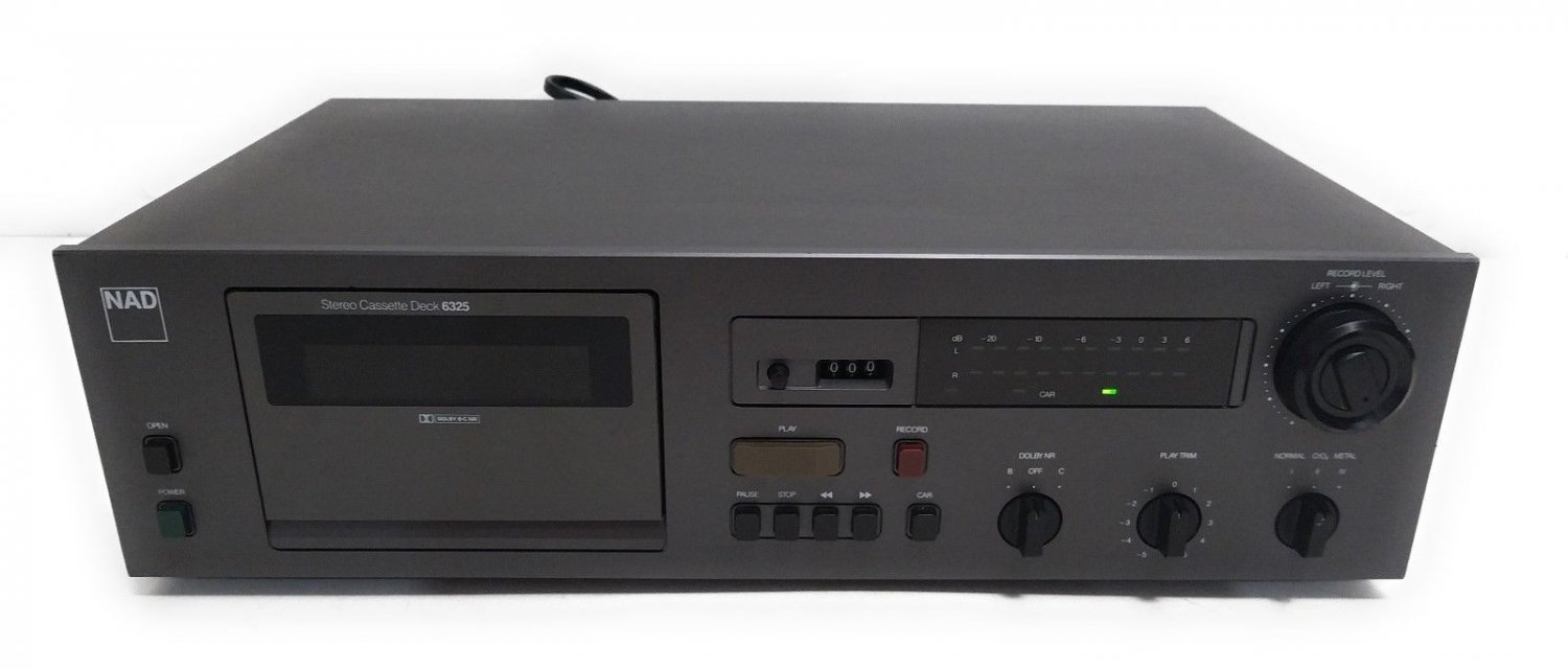 NAD 6325 STEREO CASSETTE TAPE 2-HEAD PLAYER RECORDER - REPAIR