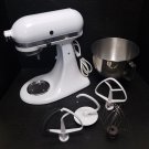 KitchenAid White Ultra Power 10 Speed 300 Watts KSM90 Stand Mixer - Attachments