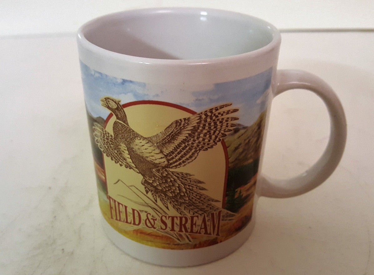 Field & Stream Elk and Pheasant 10oz Mug Ceramic Coffee Cup 3911FY07/1733FY07