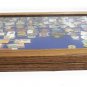 Assorted 1980 & 1984 Olympic Enamel Pin Collection With Oak Glass Display Lot