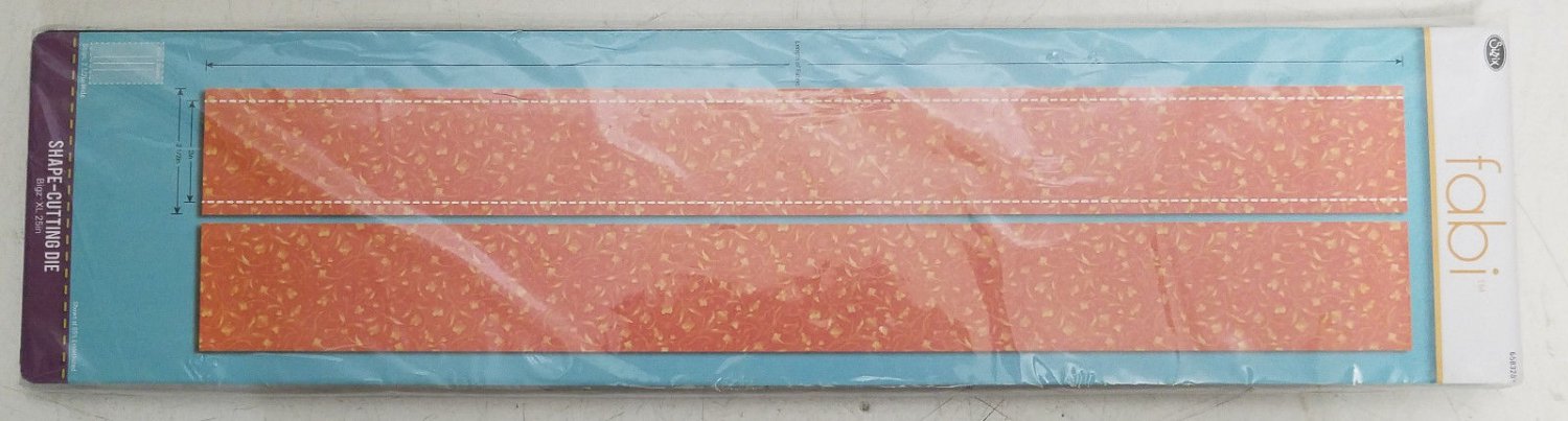 Sizzix Fabi Edition Shape-Cutting Die 2.5" Strips Bigz XL 25" - New #658328