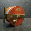 Vintage 5" Peetz Mahogany Brass Trolling Fishing Reel Victoria BC.