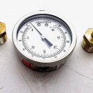 Ashcroft Q-8978 - 250-2990 Gas Filled 1/2" Fitted Gauge with Attachment Fittings