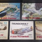 Vtg. Squadron Signal Aircraft Books - Lot of 5 - 1005, 1007, 1010, 1019, 1014