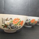 Beautiful Porcelain Rice Bowls Made in Japan - Set of 3