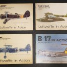 Vtg. Squadron Signal Aircraft Books - Lot of 4 - 1001, 1002, 1004, 1012