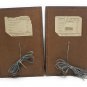 Silvertone 7481 Vintage 8 ohm Speakers Pair - Working -Corner Damage - # 88-6052