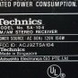 VINTAGE TECHNICS SA-104 AM/FM STEREO RECEIVER TECHNICS STEREO RECEIVER