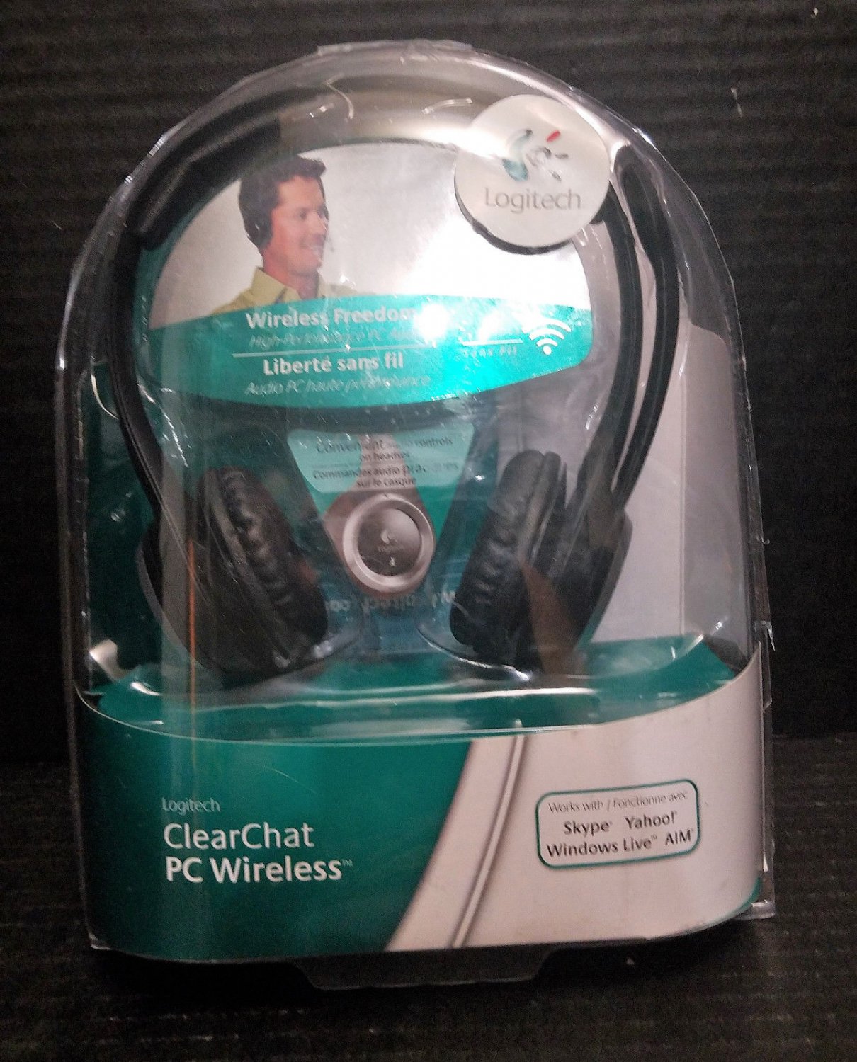 New Logitech ClearChat Wireless USB Computer Headset - 981-000068