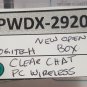 New Logitech ClearChat Wireless USB Computer Headset - 981-000068