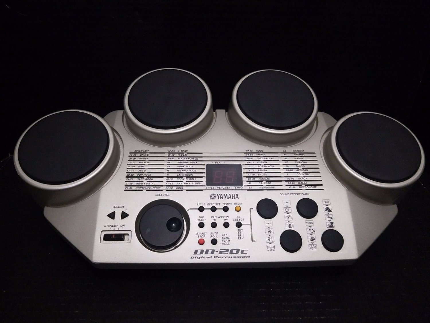 Used Yamaha DD-20C Digital Percussion Electronic Drum Set - READ