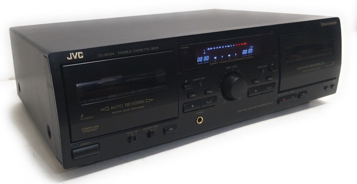 JVC Double Cassette Deck TD-W254BK Needs Repair