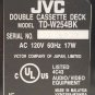 JVC Double Cassette Deck TD-W254BK Needs Repair