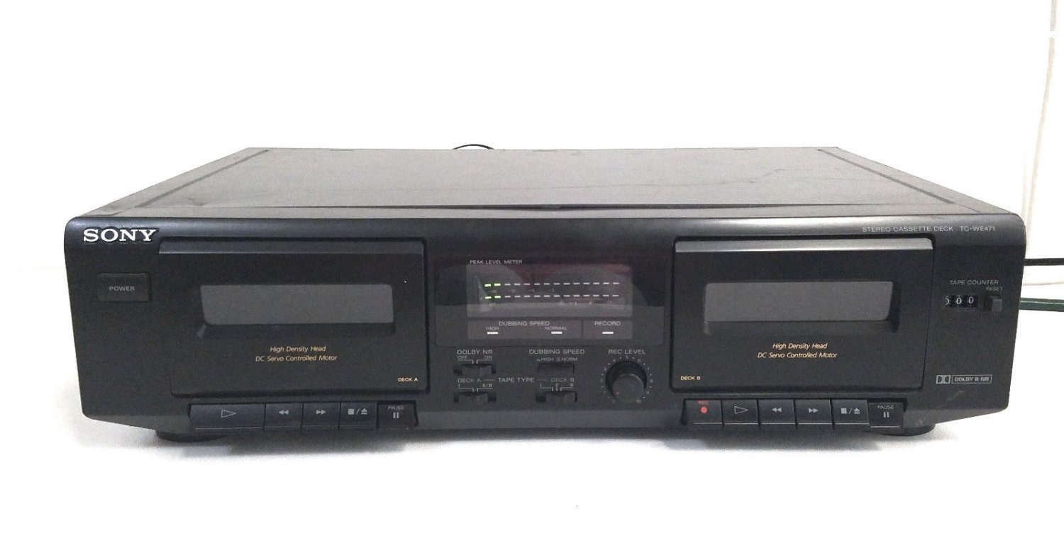 Sony TC-WE471 Cassette Deck - For Parts & Repair - VERY CLEAN!