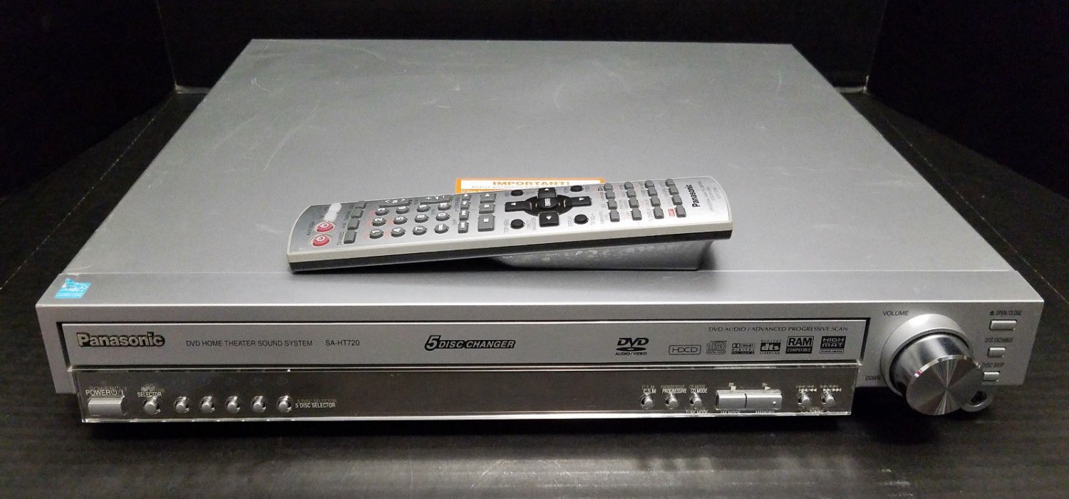 Panasonic DVD Home Theater SA-HT720 with Remote EUR 7722X40 - Untested No Cord
