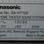 Panasonic DVD Home Theater SA-HT720 with Remote EUR 7722X40 - Untested No Cord