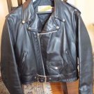 Vintage PERFECTO Black Leather SCHOTT Motorcycle JACKET Size 12 34 Rocker BIKER