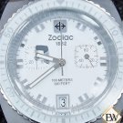 Vintage Style Zodiac Sea Dragon ZS2928 Chronograph Diver Watch Snow White Dial