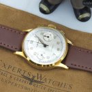 Vintage Wakmann Chronograph Gold P 17 Jewel Valjoux 7730 FRENCH Watch Breitling