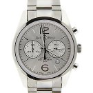 Bell & Ross Vintage Officer Silver Pilot Chronograph Stainless Steel Watch BR126