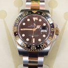 Rolex GMT-MASTER II 116713 Two Tone 18K Yellow Gold SS Ceramic Bezel Box Papers