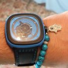 Namaste Jewelry Silver Fatima Hand of Buddha Blue Turquoise Stone OM Bracelets