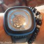 Namaste Jewelry Silver Buddha Head Meditation Mala OM Bracelets Black Wood Watch