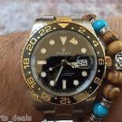 Namaste Jewelry Turquoise Wood Stone Buddah Yogi OM Love Energy Free Bracelet