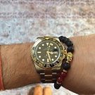 Namaste Jewelry Lava Stone Beads Red Agate Buddah Head Yogi Energy Free Bracelet
