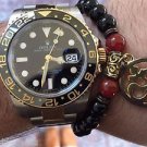 Namaste Jewelry Black Agate Stone Beads Om Inspired Yoga Meditation Free Bracele