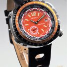 Vintage NOS Tegrov World Watch Automatic Orange Large New Original