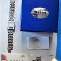 Tissot Two Timer Tank Stainless Mens Wristwatch Runs Box & Paper Manual 1999