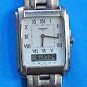 Tissot Two Timer Tank Stainless Mens Wristwatch Runs Box & Paper Manual 1999