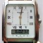 Tissot Two Timer Tank Stainless Mens Wristwatch Runs Box & Paper Manual 1999