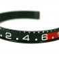 SpeedOMeter Style Black IP CUFF BRACELET, RED BLACK Coke GMT Bezel Bangle Gifts