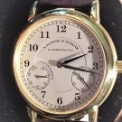 A Lange & Sohne 1815 Up & Down 221.021 36MM Power Reserve 18K Yellow Gold Extras