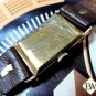 Vintage Early Longines 14k Gold Large Men's Antique Rectangular Second 9L Watch