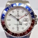 Genuine Rare Rolex Explorer II Pepsi GMT Mens 6570 3185 Watch No Hole White Dial