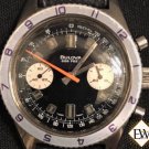 Serviced Vintage 1971 RARE BULOVA Chronograph 666 FT Panda Diving Watch VALJOUX