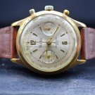 Vintage Helbi Chronograph Watch by Chronographe Suisse Gold Case Valjoux 92