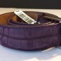 Peter Millar Purple Crocodile Belt Size M 32-34. Removable Buckle New $345