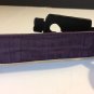 Peter Millar Purple Crocodile Belt Size M 32-34. Removable Buckle New $345
