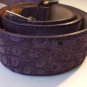 Peter Millar Purple Crocodile Belt Size M 32-34. Removable Buckle New $345