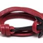 Namaste Hand Crafted Adjustable Anchor Nautical PU Leather FREE Bracelet