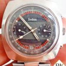 Vintage Zodiac Chronograph 40 mm Watch Poor Man Heuer Camaro Valjoux 7734 Cal 84