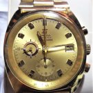 Serviced VINTAGE OMEGA SEAMASTER 176.007 Cal 1040 Chronograph GOLD Jedi Watch